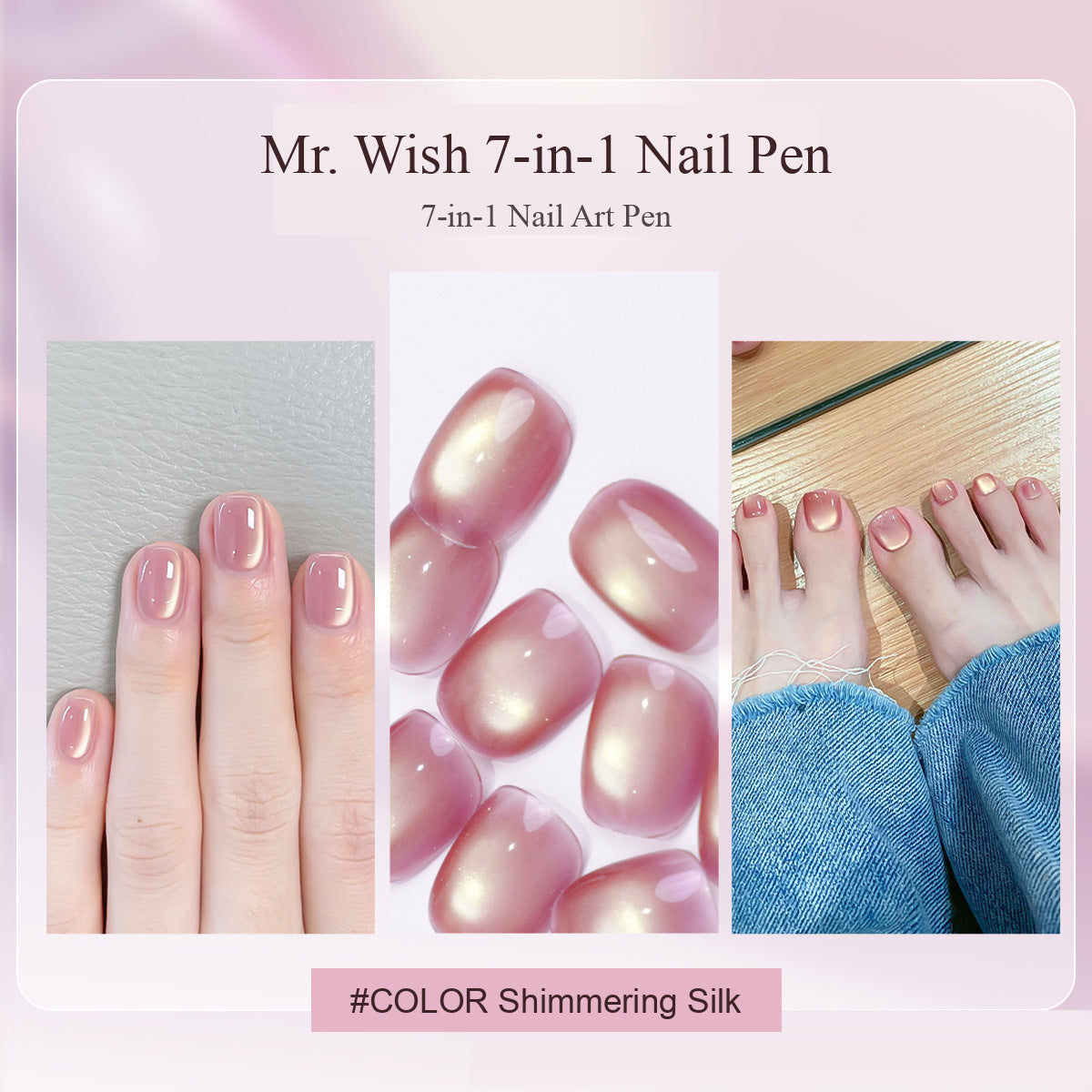 MR WISH Magnetic Cat Eye Nail Pen - Shimmering Silk