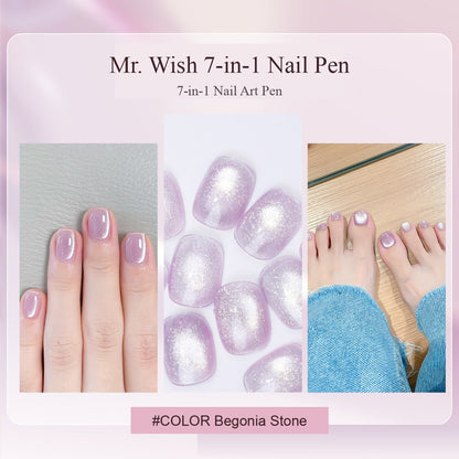 MR WISH Magnetic Cat Eye Nail Pen - Begonia Stone