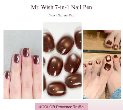 MR WISH Magnetic Cat Eye Nail Pen - Provence Truffle