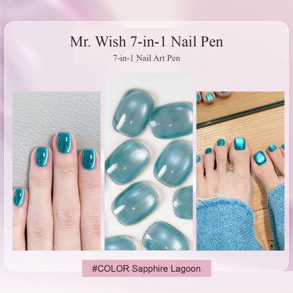MR WISH Magnetic Cat Eye Nail Pen - Sapphire Lagoon