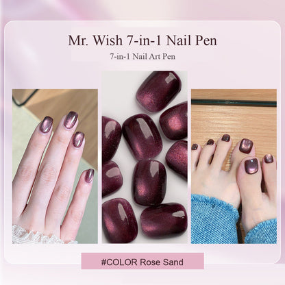 MR WISH Magnetic Cat Eye Nail Pen - Rose Sand