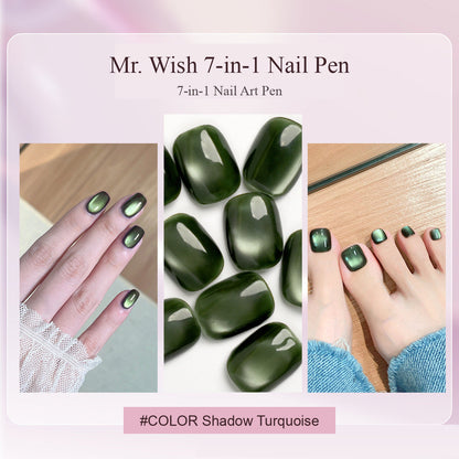 MR WISH Magnetic Cat Eye Nail Pen - Shadow Turquoise