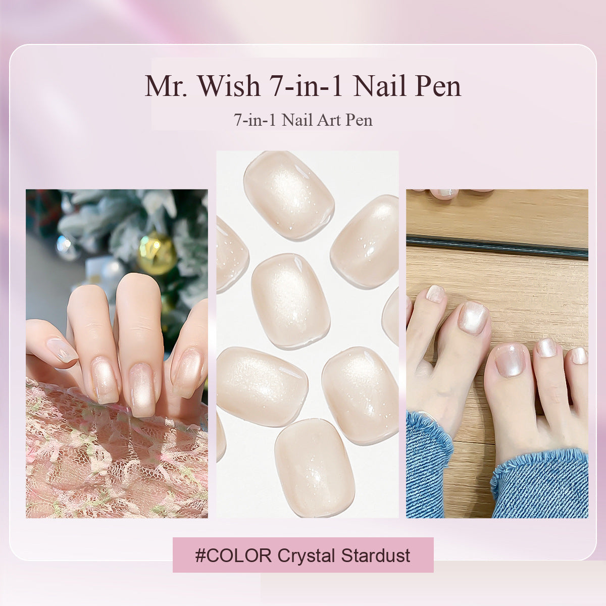 MR WISH Magnetic Cat Eye Nail Pen - Crystal Stardust