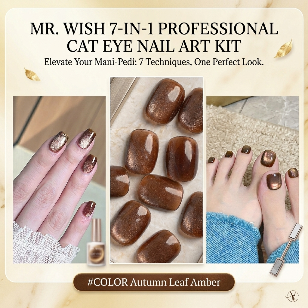 Beauty community showcasing MR WISH magnetic nail designs