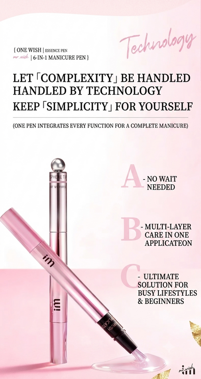 Lifestyle beauty nails created with MR WISH magnetic nail pen