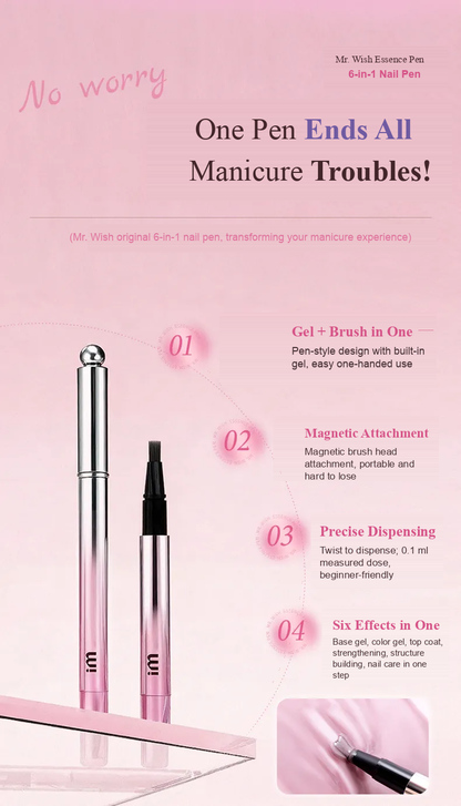 Benefits of MR WISH magnetic cat eye nail pen for salon style nails