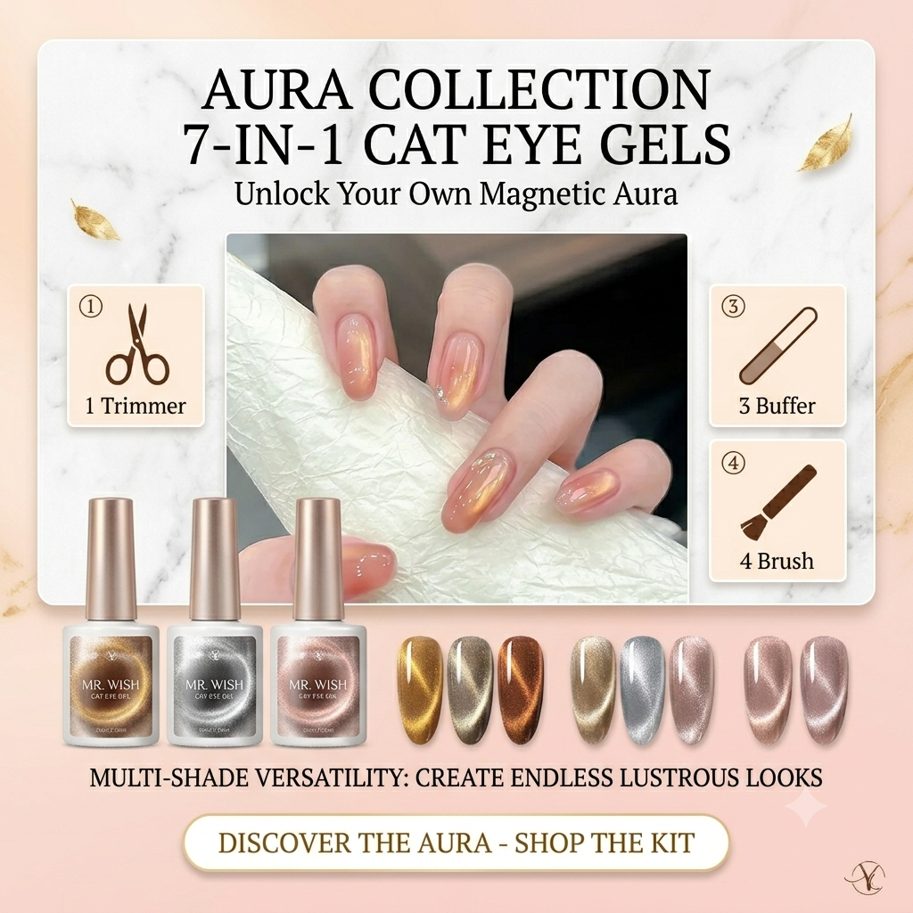 Safe formula for magnetic cat eye nail art and manicure use