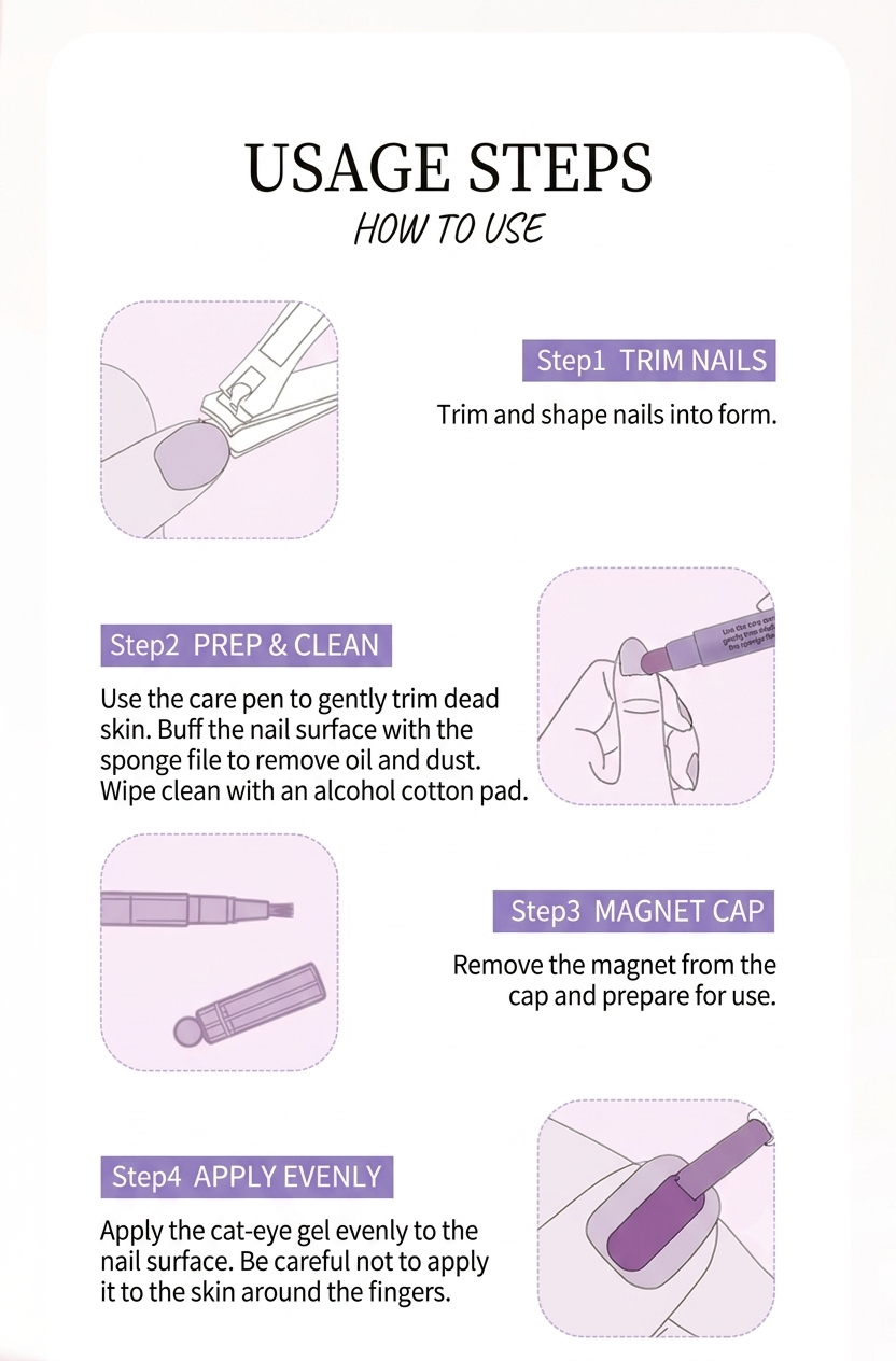 MR WISH Cat Eye Nail Pen series colors and shade options