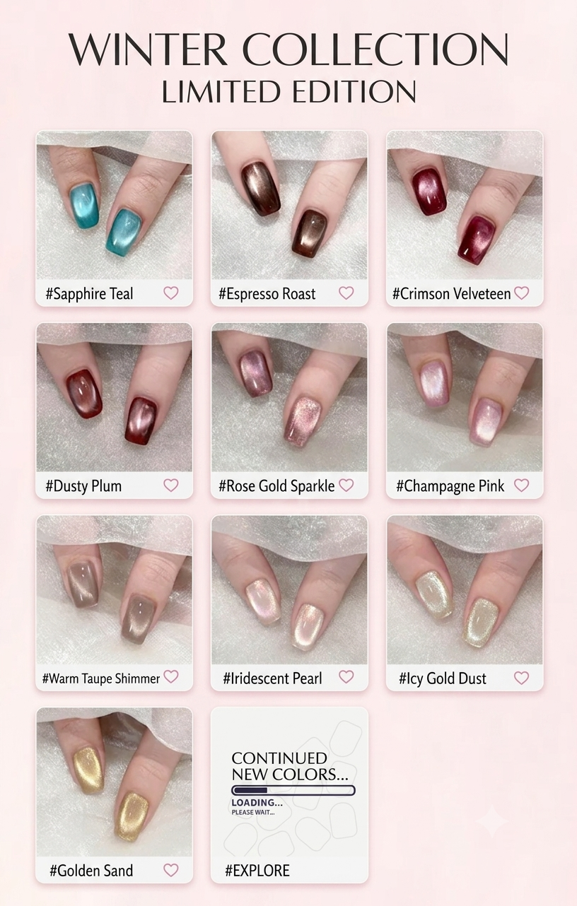 Shopping guide for choosing the right MR WISH cat eye nail color